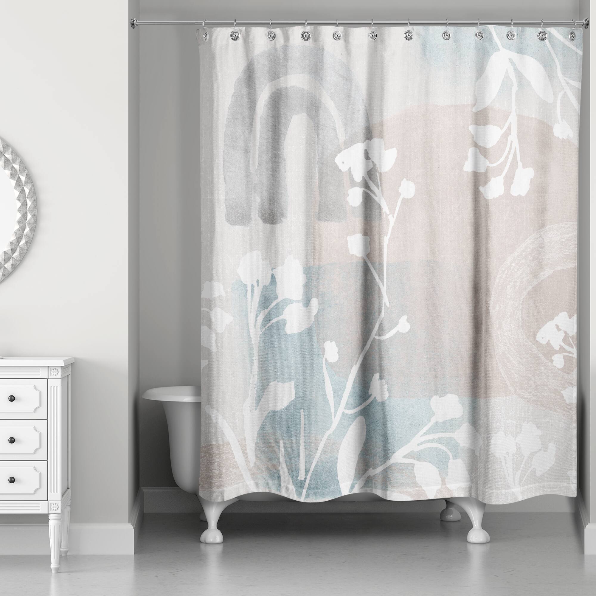 Chic Urban Abstract III 71" x 74" Shower Curtain